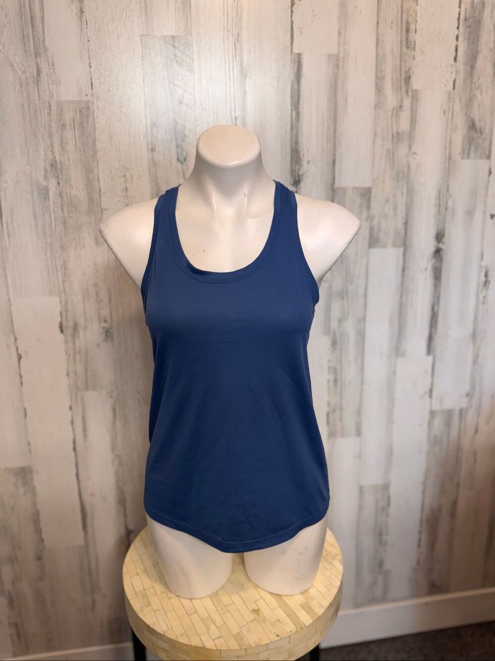 Athletic Works DriWorks Slate Navy Blue Racerback Performance Tank Top XS (0-2)